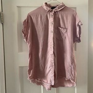 Roolee pink button shirt